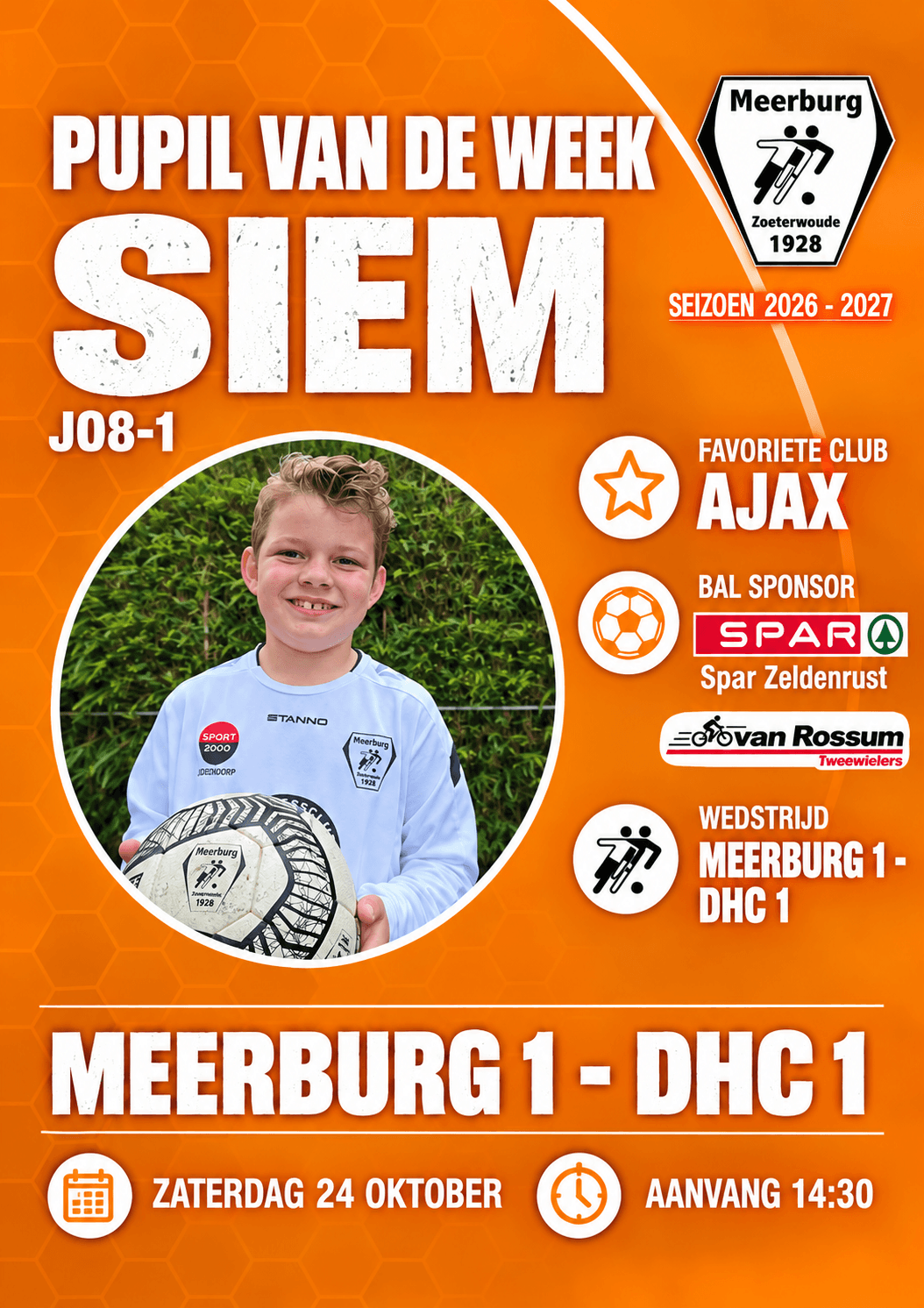 Pupil van de Week